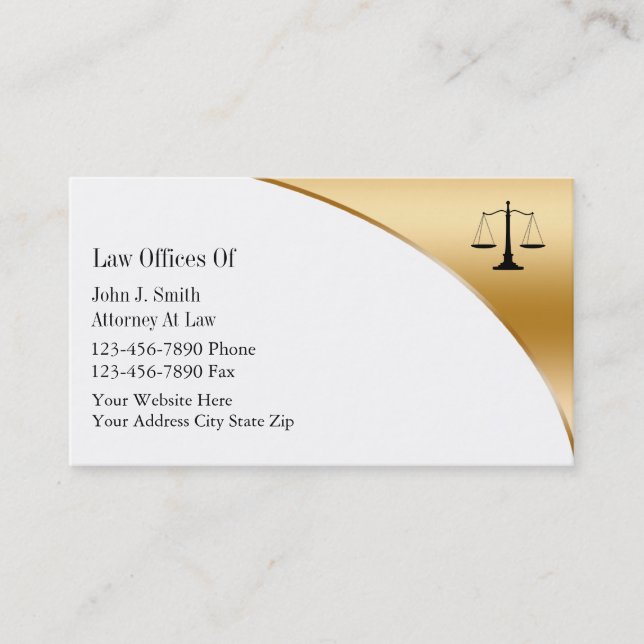Attorney Business Cards (Front)