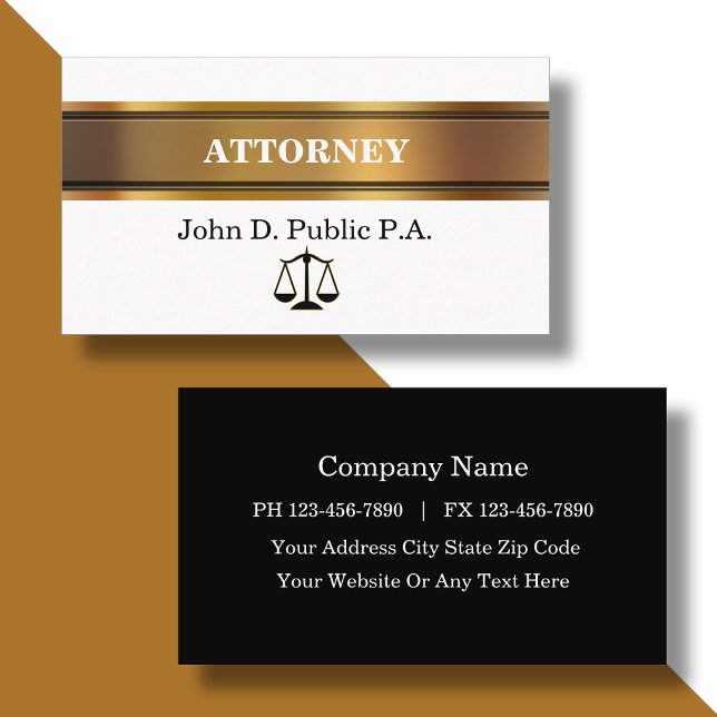 Attorney Business Cards (Creator Uploaded)