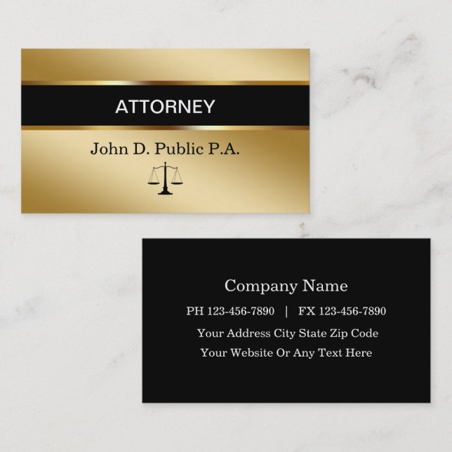 Attorney Business Cards (Front/Back)