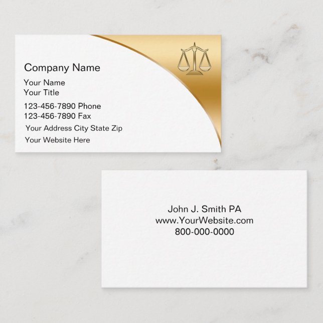 Attorney Business Cards (Front/Back)
