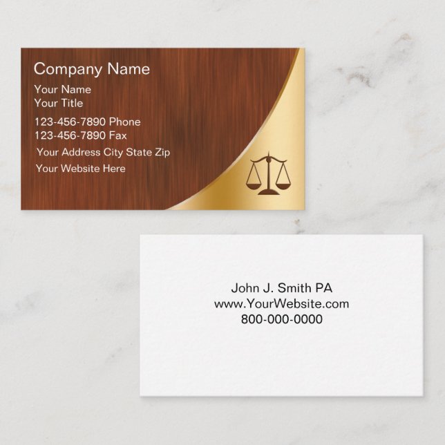 Attorney Business Cards (Front/Back)