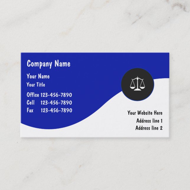Attorney Business Cards (Front)
