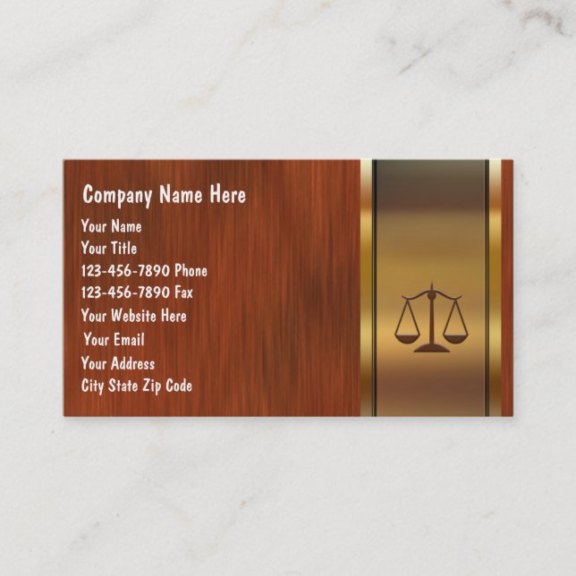 Attorney Business Cards (Front)