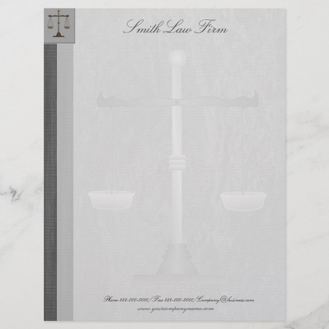 Attorney Business Letterhead (Front)