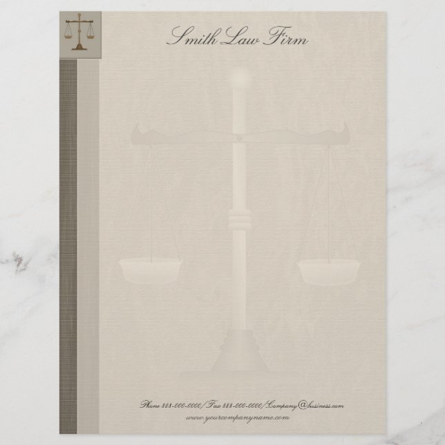 Attorney Business Letterhead (Front)