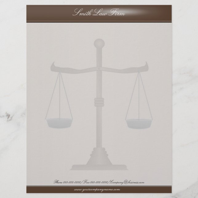 Attorney Business Letterhead (Front)
