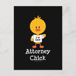 Attorney Chick Postcard