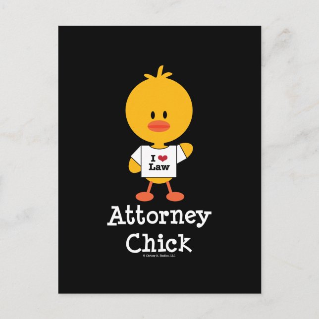 Attorney Chick Postcard (Front)