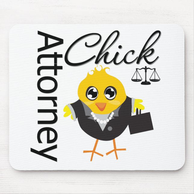 Attorney Chick v2 Mouse Mat (Front)