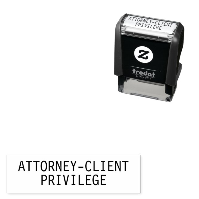 Attorney-Client Privilege Self-Inking Stamp (In Situ)