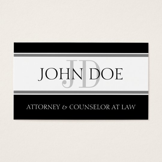 Attorney D Stripe W/W Business Card