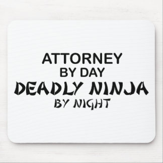Attorney Deadly Ninja by Night Mouse Mat