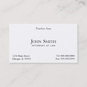 Attorney, Elegant Clean II Business Card