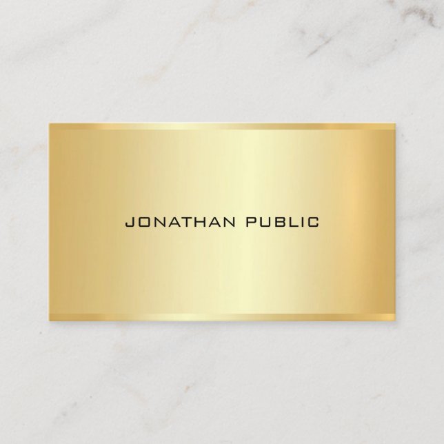 Attorney Gold Look Template Law Office Modern Business Card (Front)