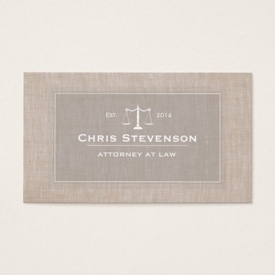 Attorney Justice Scale Traditional Vintage Style Business Card