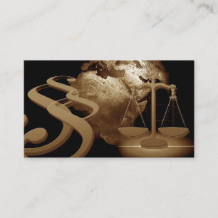 Attorney Law Office Business Card