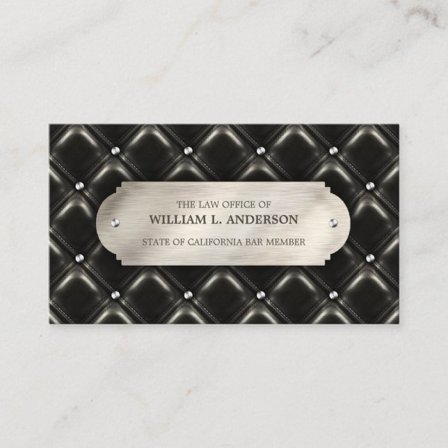 Attorney Law Office Lawyer Professional Business Card (Front)