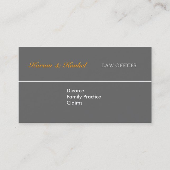 Attorney Law Plain Justice Scales Business Card (Front)