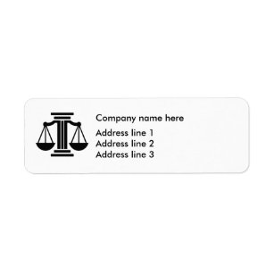Attorney Law Scale Office Address Labels