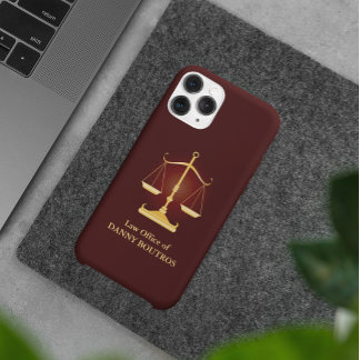 Attorney Law Scale Phone Case Template