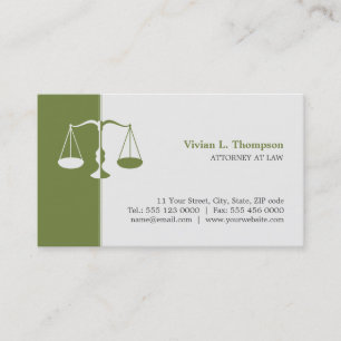 Attorney / Lawyer Any Colour business card