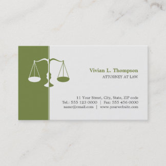 Attorney / Lawyer Any Colour business card