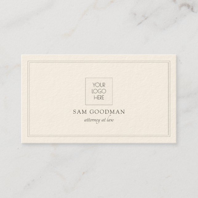 Attorney Lawyer Business Logo Business Card (Front)