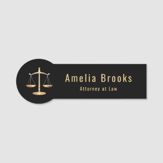 Attorney Lawyer Business Name Tag