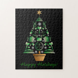 Attorney Lawyer Christmas Tree Jigsaw Puzzle