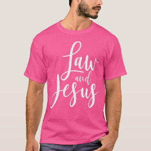 Attorney Lawyer Gift For Her Funny Law Jesus Women T-Shirt