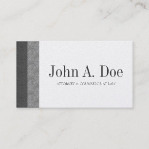 Attorney Lawyer Law Firm Marble & Slate Borders Business Card