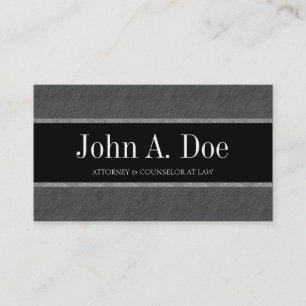 Attorney Lawyer Law Firm Marble Stripes Slate Business Card