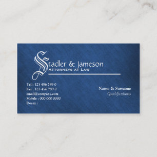 Attorney lawyer law legal business card