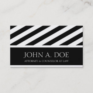 Attorney Lawyer Law Ribbon Diagonal Platinum Paper Business Card