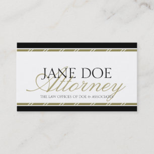 Attorney Lawyer Legal Counsellor Law Firm Gold Business Card