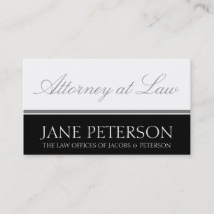 Attorney Lawyer Legal Counsellor Law Firm Office Business Card