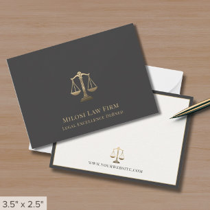 Attorney Lawyer Legal Scales of Justice Card