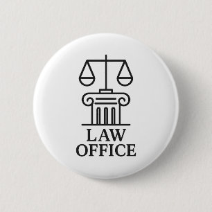 Attorney & Legal Design 6 Cm Round Badge