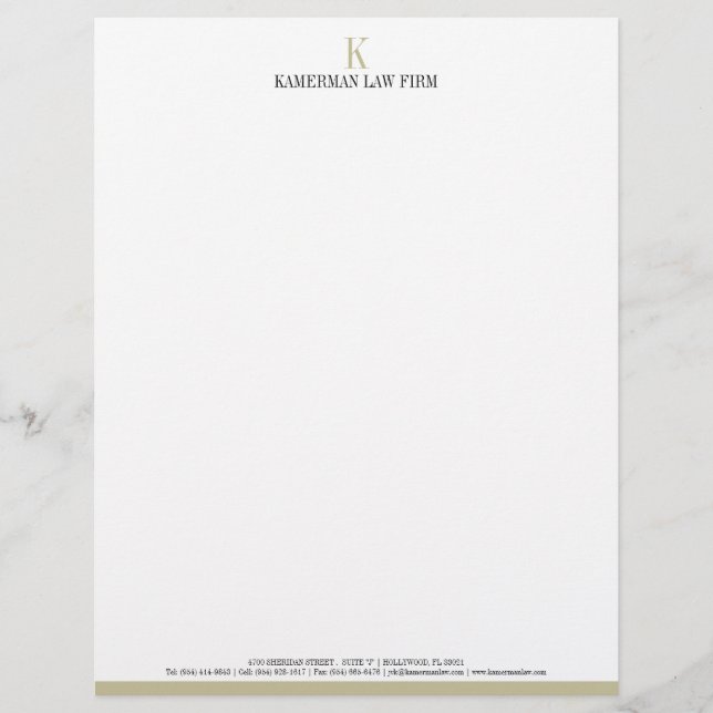 Attorney Letterhead (Front)