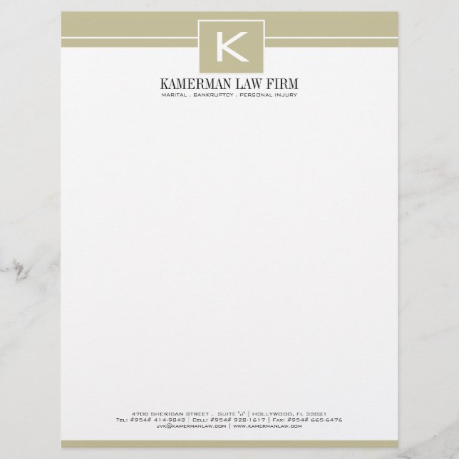 Attorney Letterhead (Front)