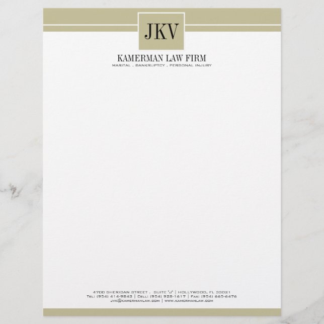 Attorney Letterhead (Front)