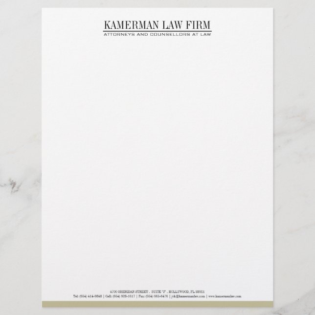 Attorney Letterhead Design (Front)