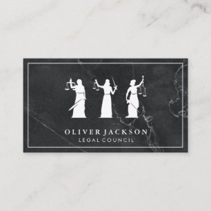 Attorney   Marble   Legal Justice Business Card
