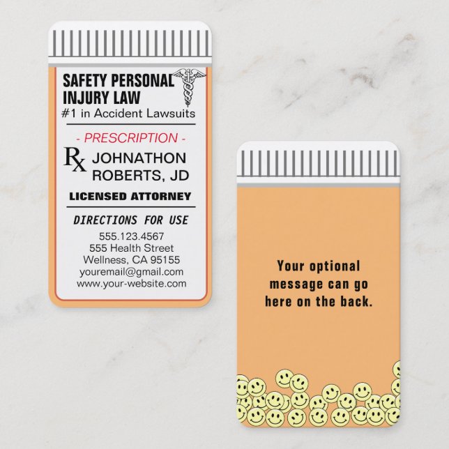 Attorney - Memorable and Fun Business Card (Front/Back)