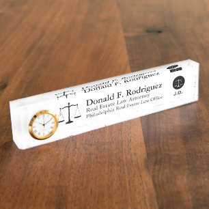 Attorney or Law Professional Unique Customised Nameplate