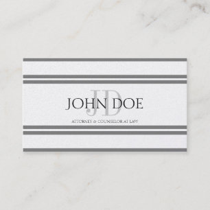 Attorney Platinum Deluxe Stripes Business Card