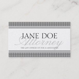 Attorney Script Platinum Dot Sensation Business Card