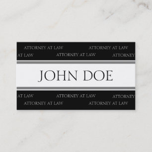 Attorney Silver Stripes - Available Letterhead - Business Card