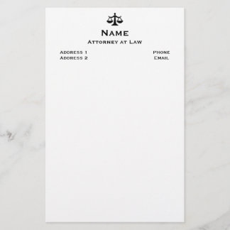 Attorney Stationery 2