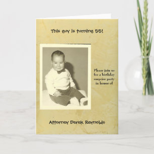 Attorney Surprise Birthday Party Invitation
